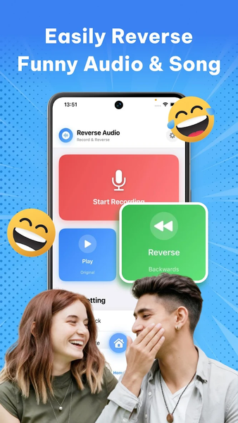 Reverse Song & Voice Challenge - عکس برنامه موبایلی اندروید