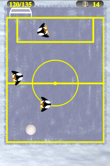 Snow Soccer - Gameplay image of android game