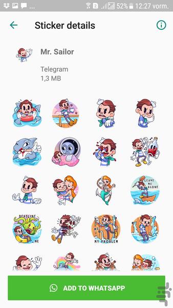 استیکر واتساپ - عکس برنامه موبایلی اندروید