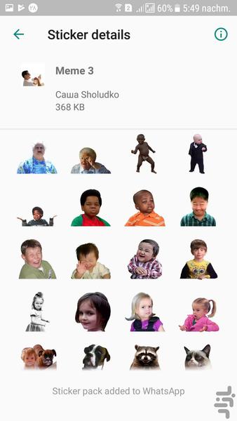 استیکر واتساپ - عکس برنامه موبایلی اندروید