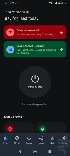حصار — کنترل هوشمند و مسدودسازی سایت - Image screenshot of android app