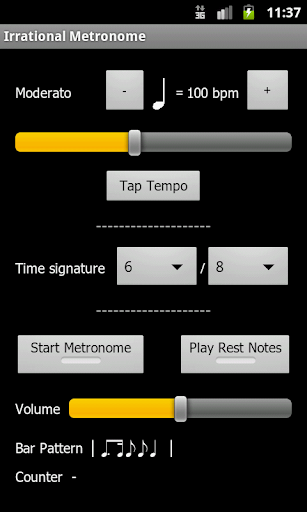 Irrational Metronome - عکس برنامه موبایلی اندروید