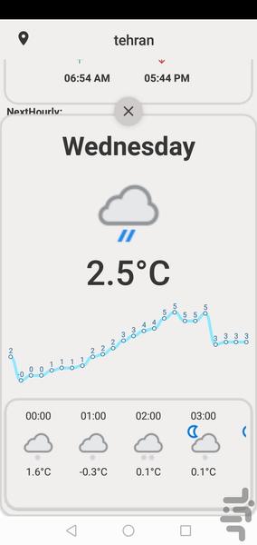 Weather forecast - Image screenshot of android app