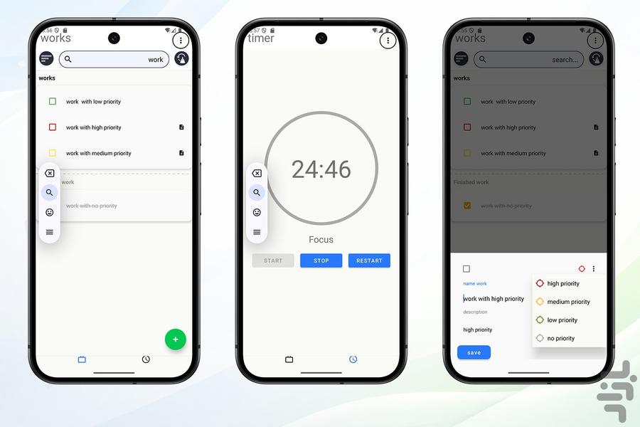 مدیرت کار ها - عکس برنامه موبایلی اندروید