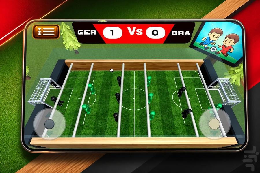 Foosball Stars 3D - Gameplay image of android game