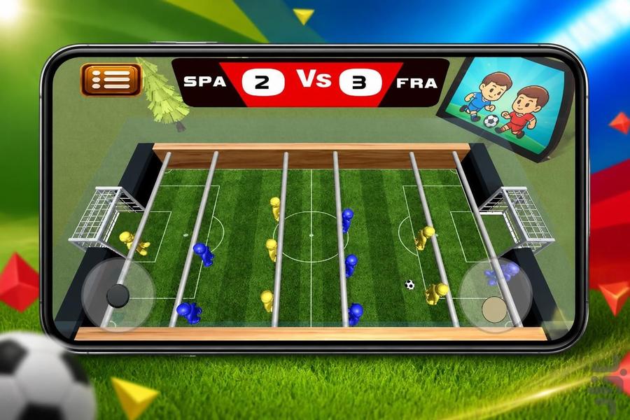 Foosball Stars 3D - Gameplay image of android game
