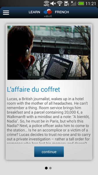 Learn French with RFI - Image screenshot of android app