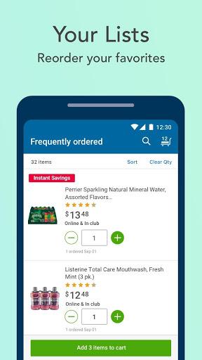 Sam’s Club: Pickup & Delivery - Image screenshot of android app