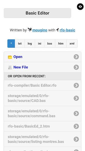 Basic Editor (no-ad, open source) - عکس برنامه موبایلی اندروید