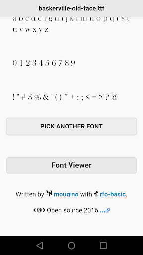Font Viewer - Image screenshot of android app