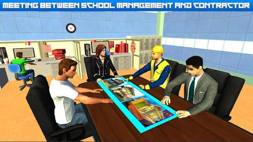 High School Building Design - Construction Games - Gameplay image of android game