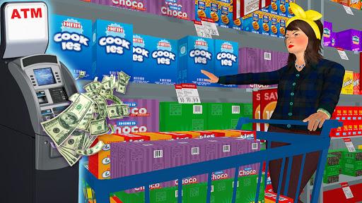 Working Mom Paper Girl: Virtual Mother Family Game - Gameplay image of android game