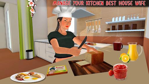 Working Mom Paper Girl: Virtual Mother Family Game - Gameplay image of android game