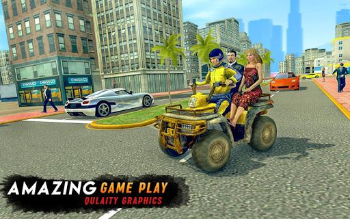 ATV Bike City Taxi Cab - Quad Driving - Image screenshot of android app