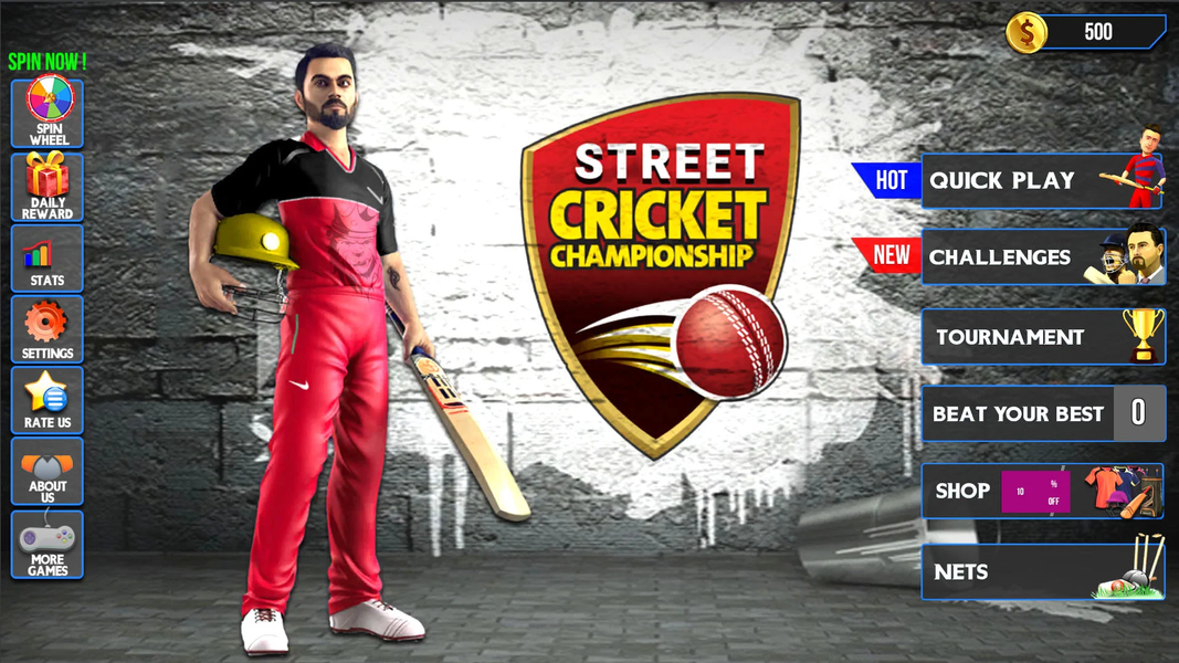 Street Criket-T20 Cricket Game - Gameplay image of android game