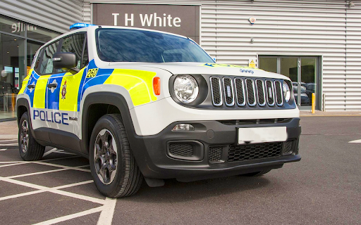 police car police jeep