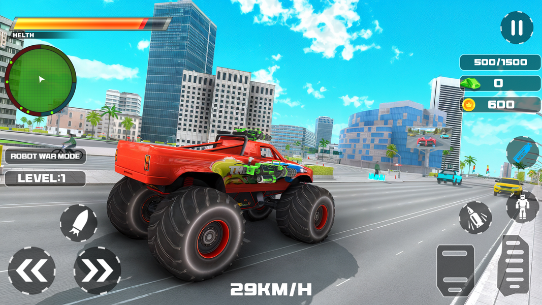 Fighter Jet Robot Transform 3D - Gameplay image of android game
