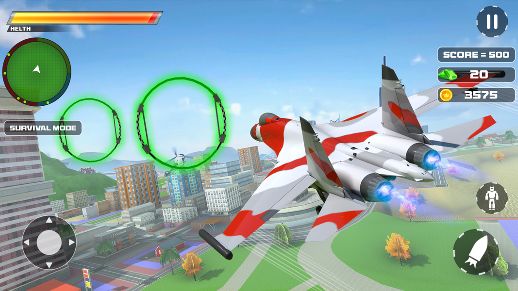 Fighter Jet Robot Transform 3D - Gameplay image of android game