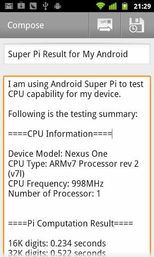 Super PI - Image screenshot of android app