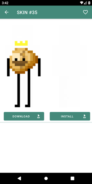 ۲D Skins for Minecraft - عکس برنامه موبایلی اندروید