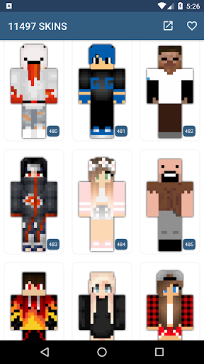 Skins for Minecraft - Image screenshot of android app