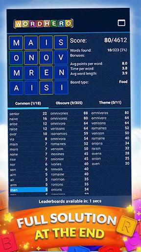 WordHero : word finding game - عکس بازی موبایلی اندروید