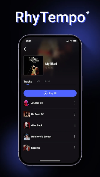 RhyTempo - Offline Music - عکس برنامه موبایلی اندروید