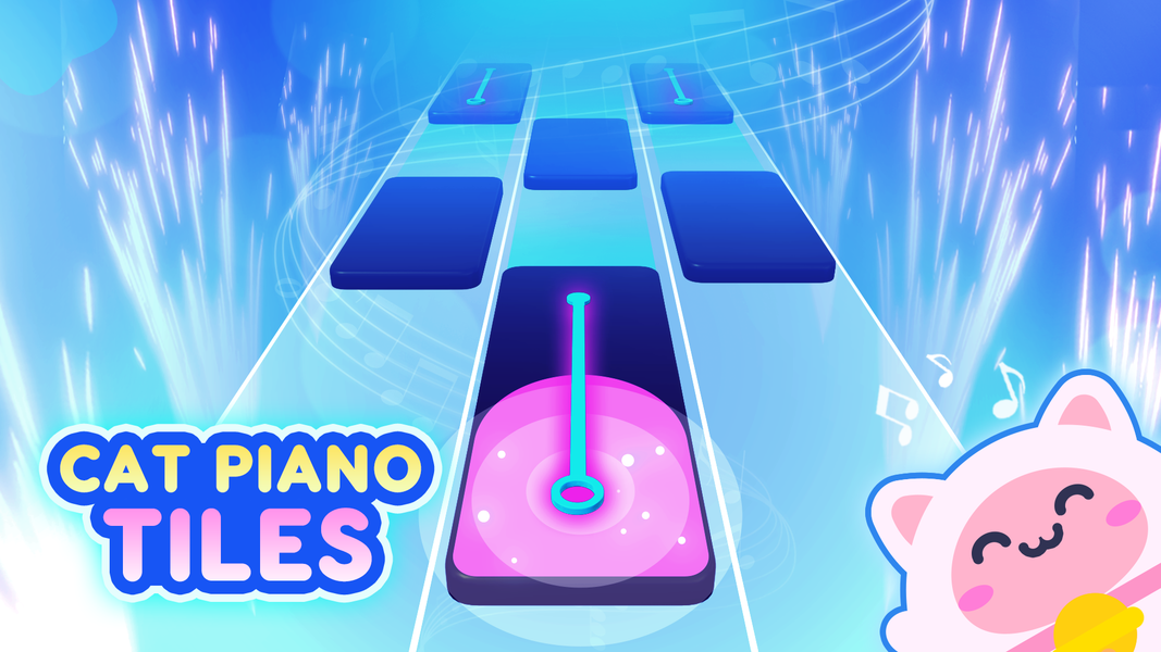Cat Piano Tiles: Rhythm Games - عکس بازی موبایلی اندروید