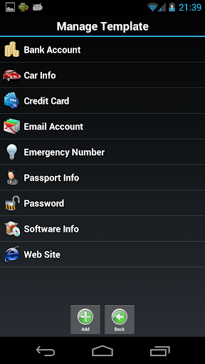 Password Safe Lite - عکس برنامه موبایلی اندروید