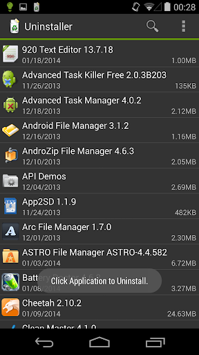 Uninstaller - Image screenshot of android app