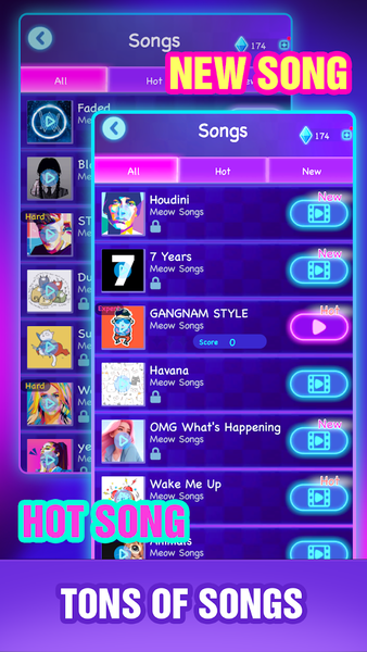 Cat Hop - Dancing Music Games - عکس بازی موبایلی اندروید