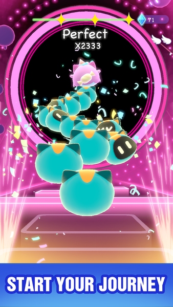 Cat Hop - Dancing Music Games - عکس بازی موبایلی اندروید