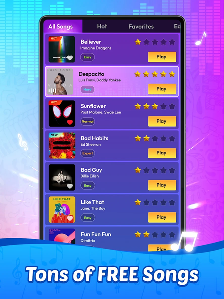 Rhythm Tiles : Piano Game - عکس بازی موبایلی اندروید