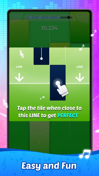 Rhythm Rush Lite-Be Piano Star - Gameplay image of android game