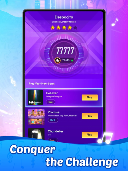 Rhythm Tiles : Piano Game - عکس بازی موبایلی اندروید
