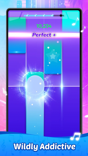 Rhythm Rush Lite-Be Piano Star - Gameplay image of android game
