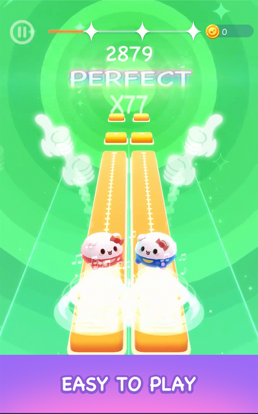 Two Cats - Dancing Music Games - عکس بازی موبایلی اندروید