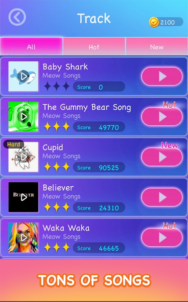 Two Cats - Dancing Music Games - عکس بازی موبایلی اندروید