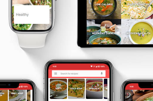 Soup Recipes app - Image screenshot of android app