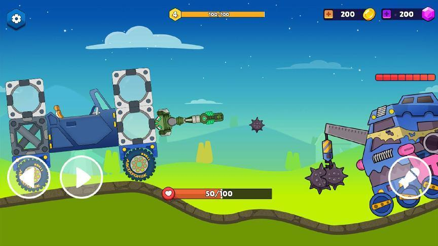Super Assembled Cars - Gameplay image of android game