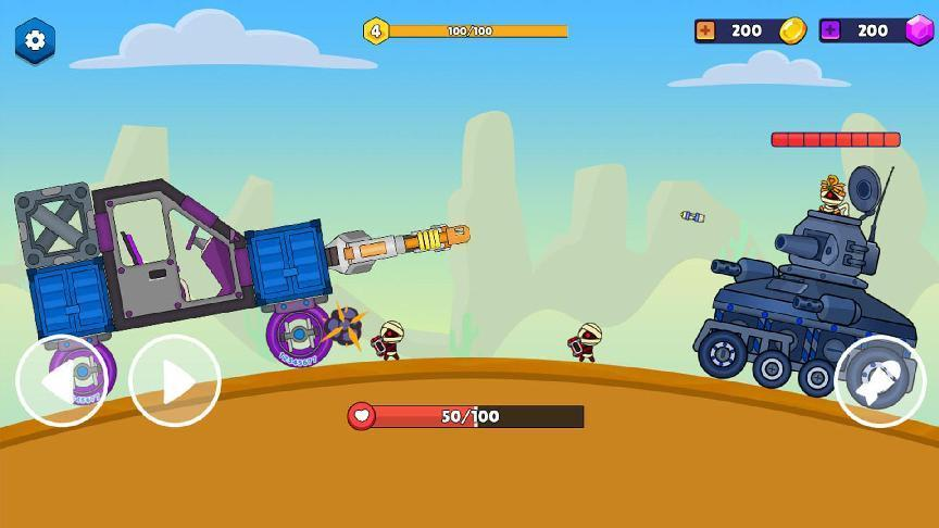 Super Assembled Cars - Gameplay image of android game