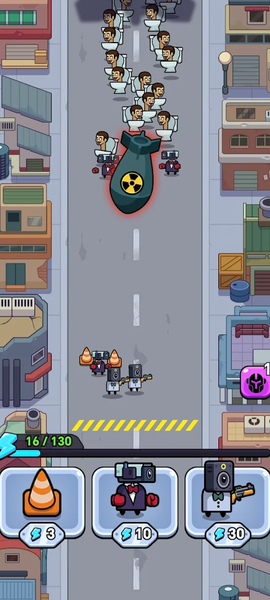 Toilet Zombie War - Gameplay image of android game