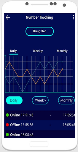 Family Log ۲۰۲۱: Online Last Seen - عکس برنامه موبایلی اندروید