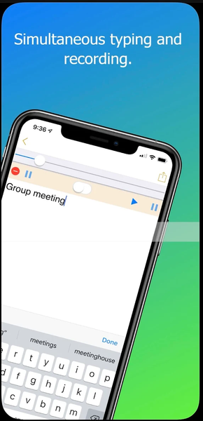 VoiceMemo - Recording & Typing - عکس برنامه موبایلی اندروید