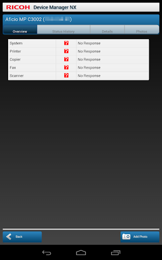 RICOH Device Manager NX - Image screenshot of android app
