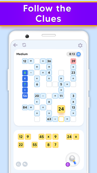 Riddle Math: Maths Puzzle Sums - عکس بازی موبایلی اندروید