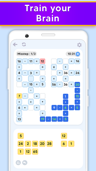 Riddle Math: Maths Puzzle Sums - Gameplay image of android game