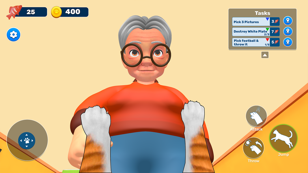 Bad Cat Angry Granny Prankster - Gameplay image of android game