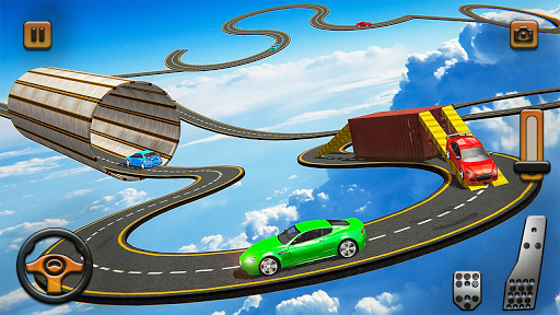 Impossible Tracks Car Games - Gameplay image of android game