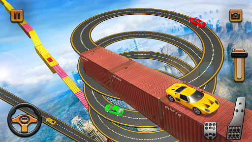 Impossible Tracks Car Games - Gameplay image of android game